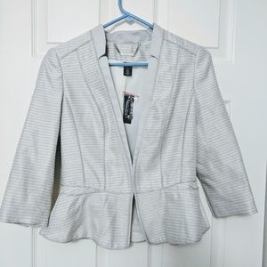 NWT WHBM silver jacket